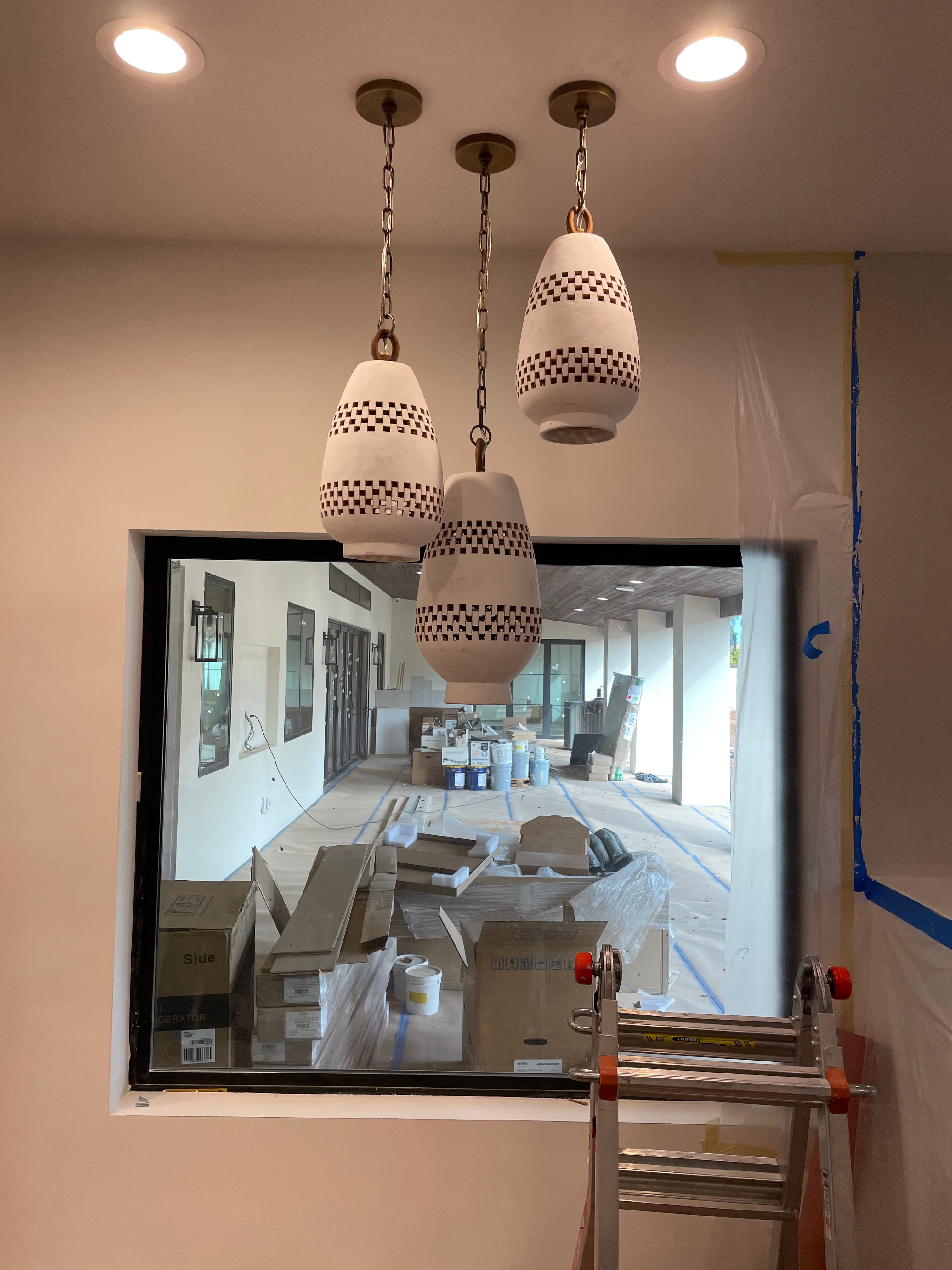 Master bath electrical work