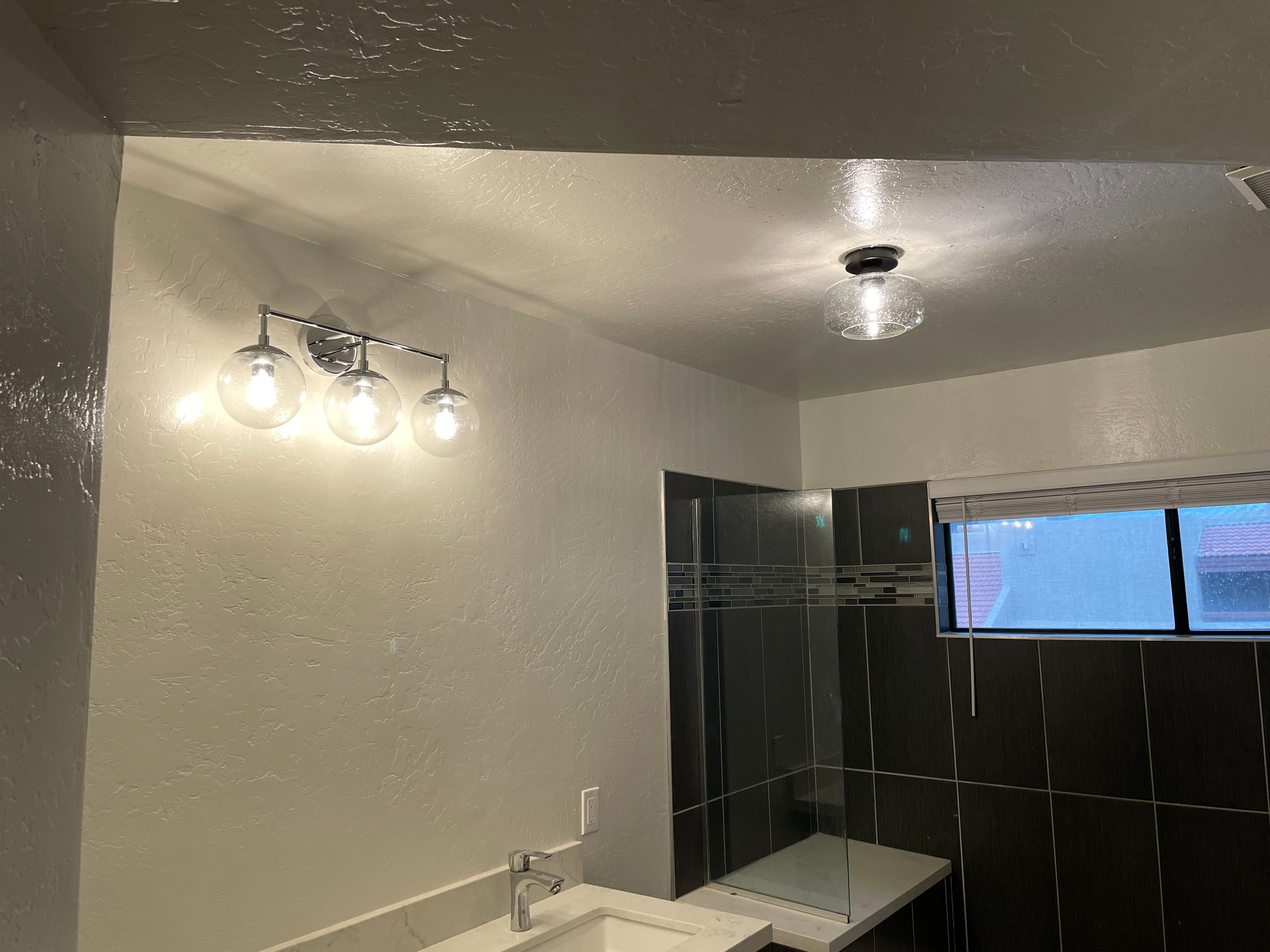 Bathroom remodel electrical work