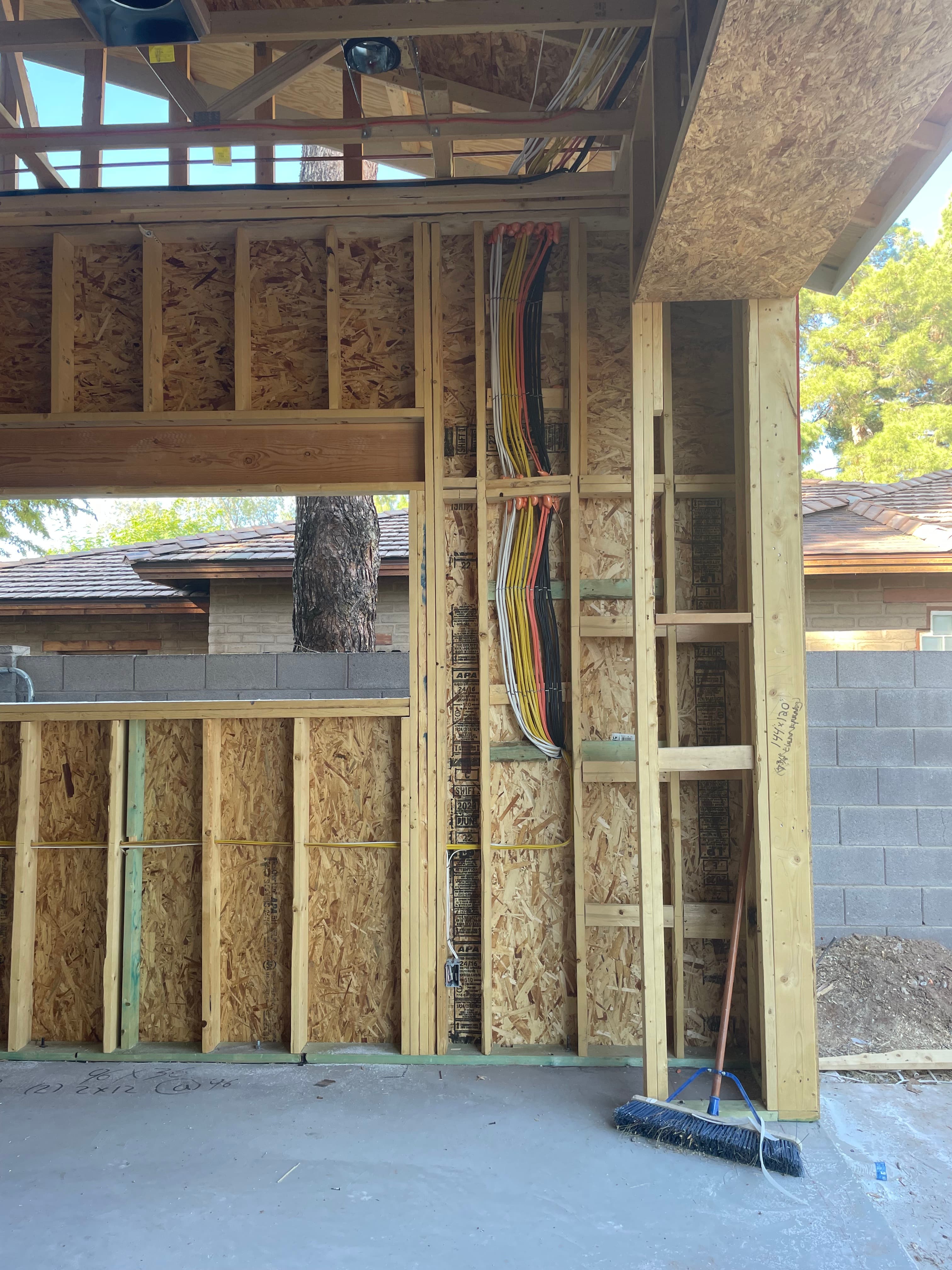 Banx Electric wiring rough-in used as proof for commercial electrical service workmanship.