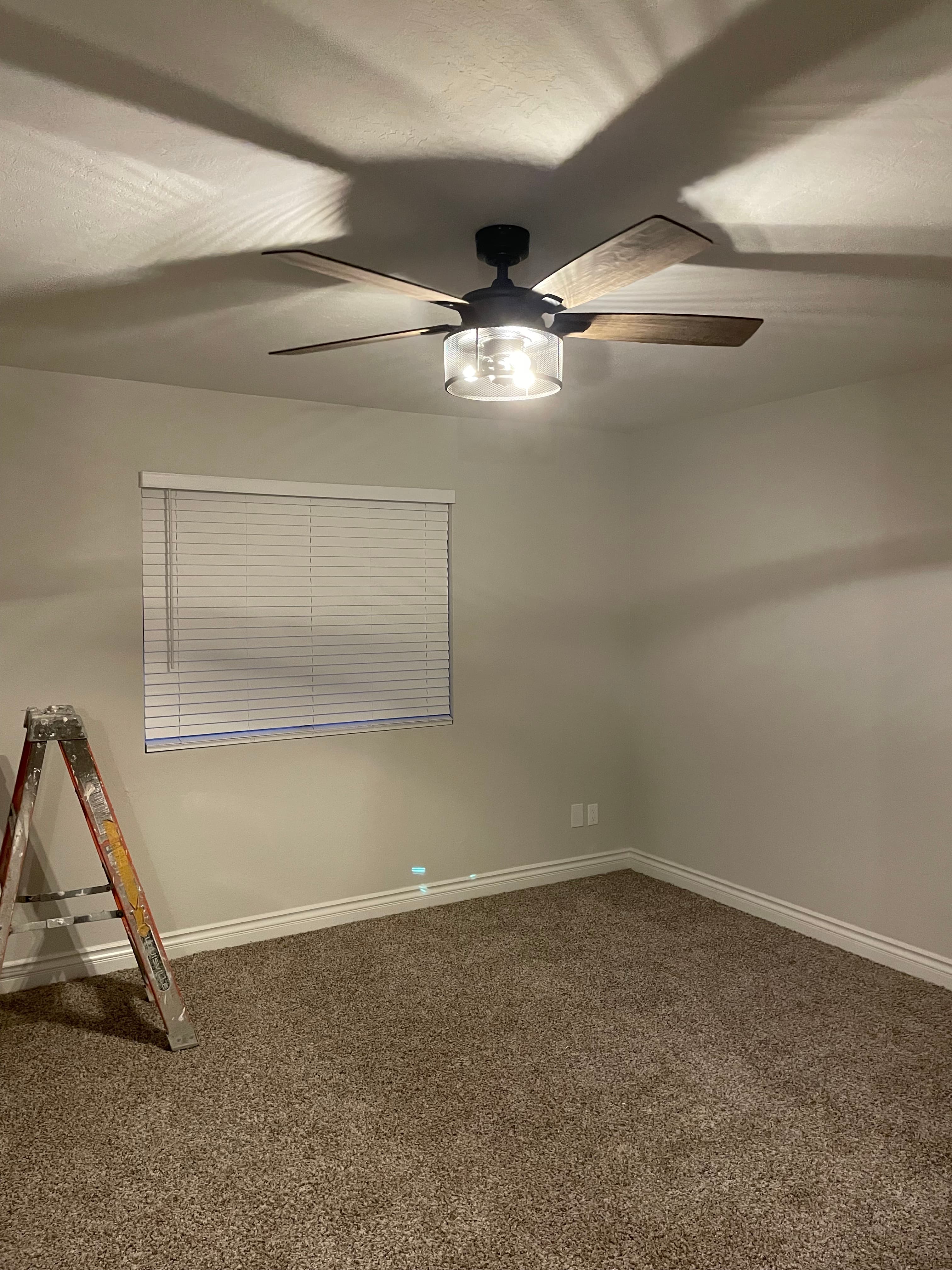 Ceiling fan installation