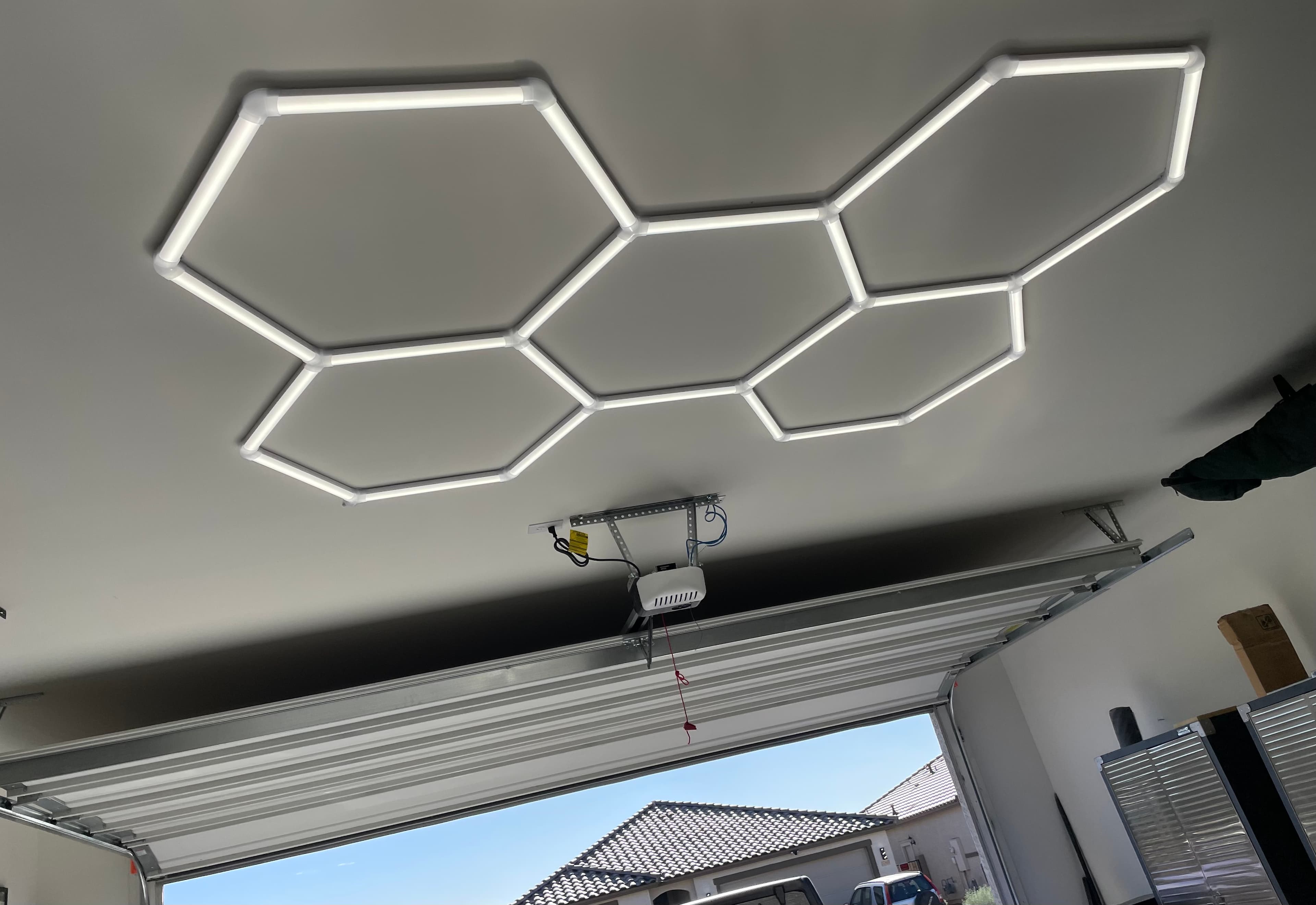 Banx Electric lighting installation used as proof for commercial and property electrical service calls.